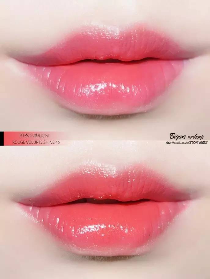 粉圆管ysl试色,ysl方管新色1966真实试色