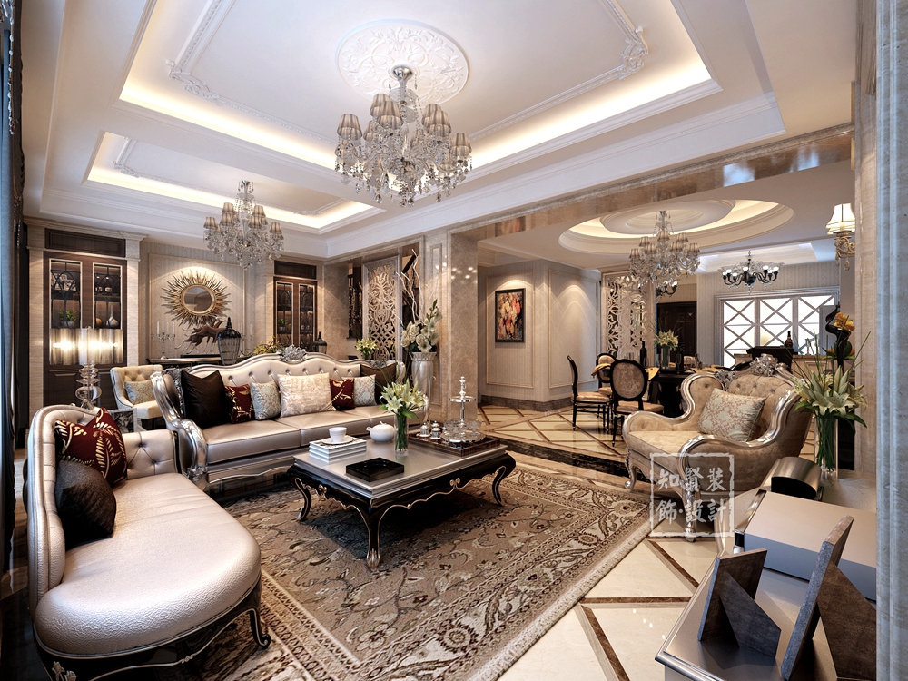 230平米餐厅吊灯壁纸,欧式壁纸灯盘效果图