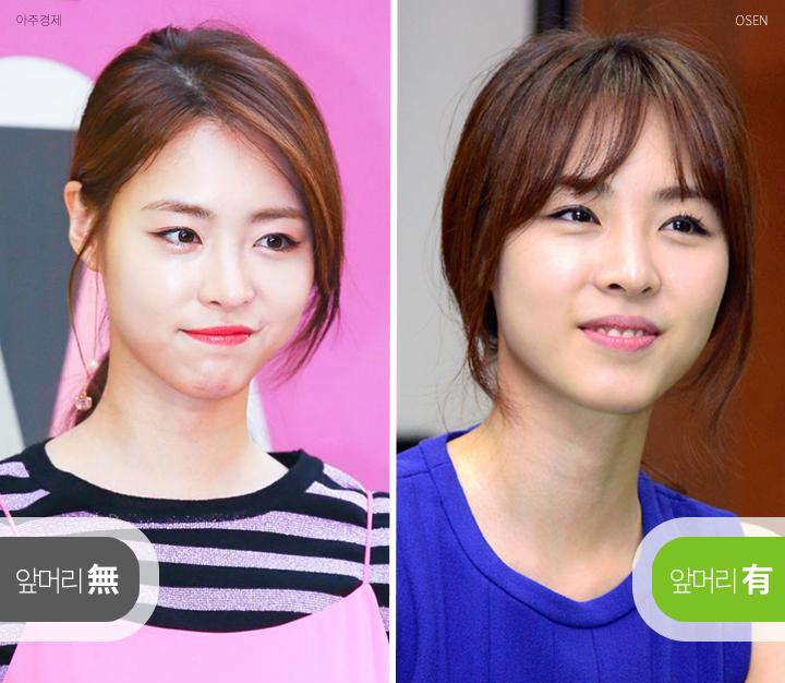 刘海尴尬期刘海怎么弄好看,刘海逆着长可以矫正吗