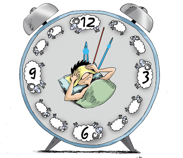 失眠一整宿睡不着该怎么办,失眠一整晚严重吗