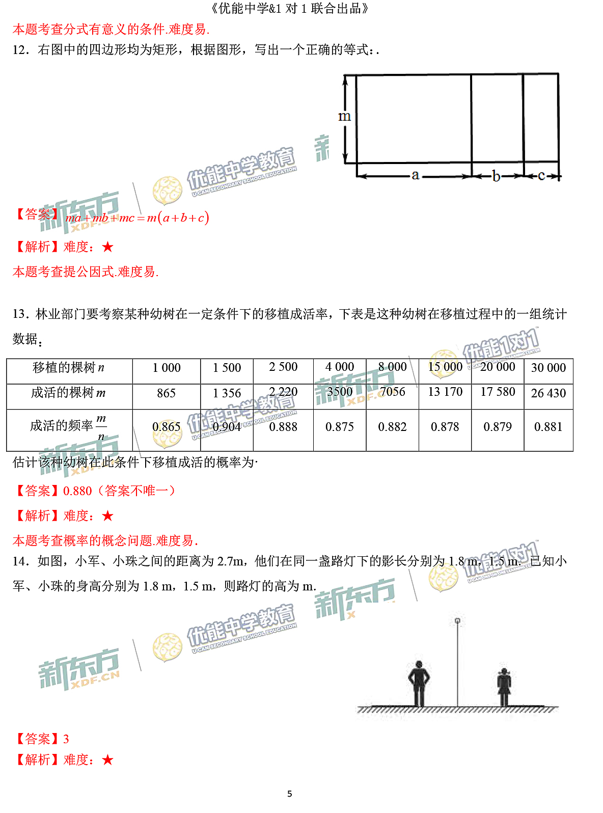 2021北京中考数学深度解析,数学中考考卷答案2015-2016