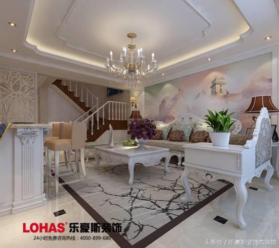 大户型复式简欧装修设计,世纪名郡108平装修设计作品鉴赏