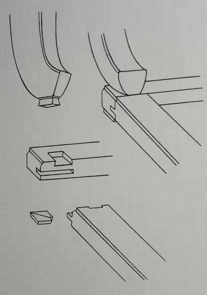 古代木工卯榫结构图片欣赏,古典家具桌面的卯榫结构图