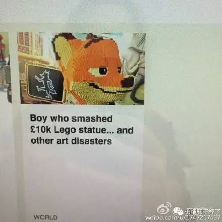 他花了3天3夜用乐高拼出了1.8米的狐狸尼克，然后就悲剧了