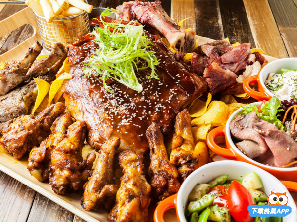 上海美式炭烤猪肋排,上海超大烤肋排餐厅