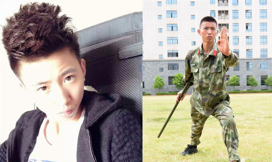 换装后的兵哥精神面貌焕然一新,退伍军人变装特警