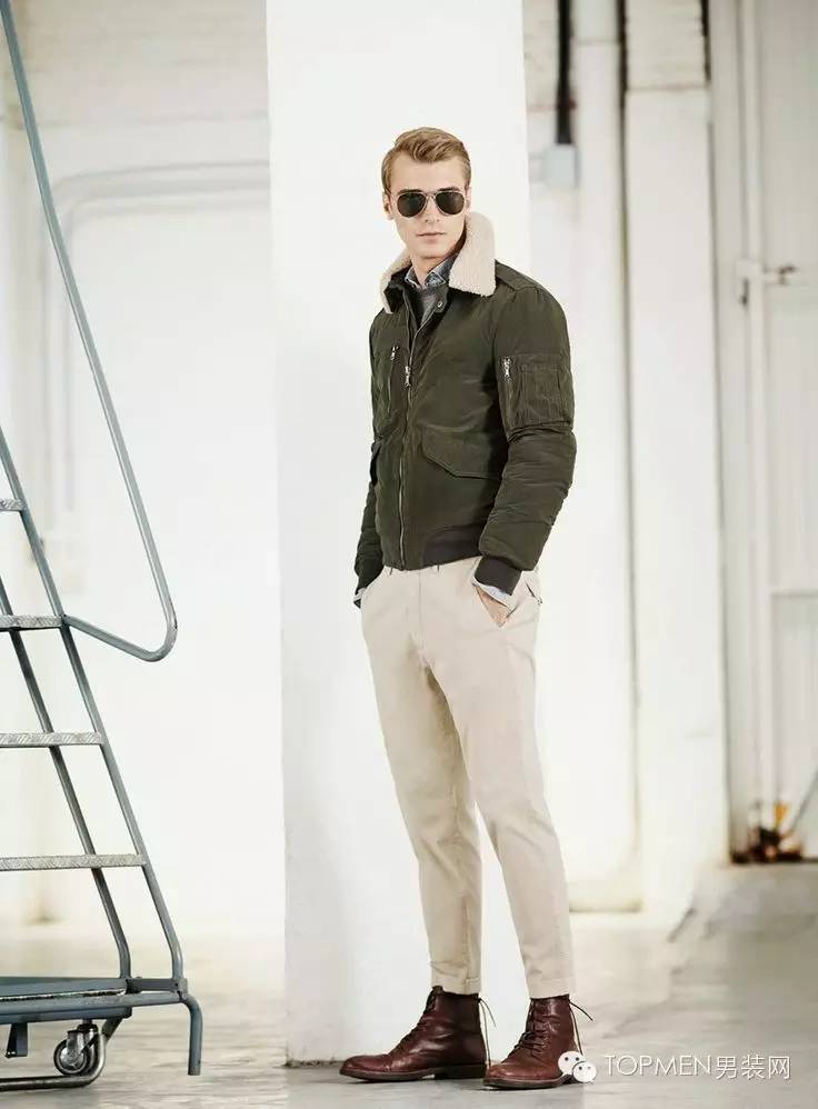 复古保暖夹克,belstaff剪羊毛飞行员夹克