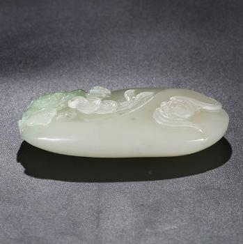 和田玉白玉俏色貔貅摆件,新疆和田玉羊脂白玉貔貅手镯