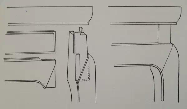 古代木工卯榫结构图片欣赏,古典家具桌面的卯榫结构图