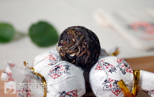 茶滋味老班章小龙珠熟茶,小龙珠老白茶