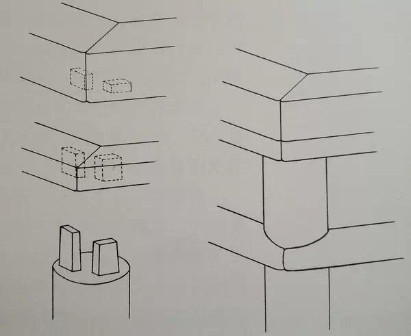 古代木工卯榫结构图片欣赏,古典家具桌面的卯榫结构图