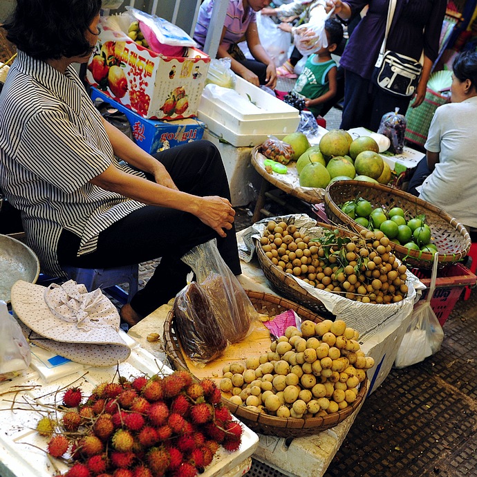 柬埔寨浙江台州小吃 (柬埔寨街边小吃摊位)
