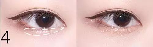 棕色眼线怎么画好看单眼皮,棕色眼睛适合什么颜色眼线