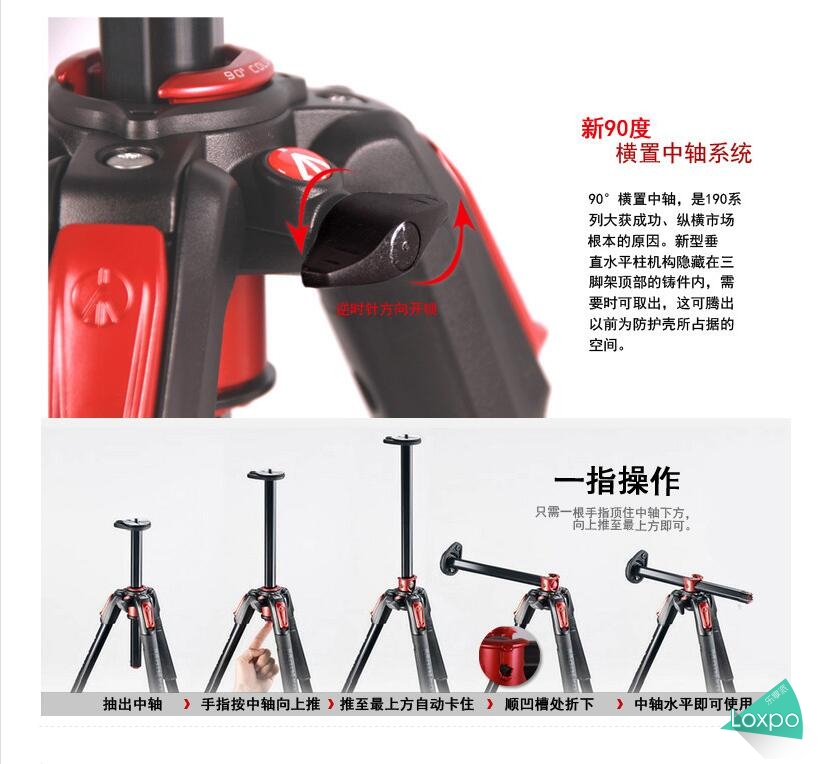 曼富图190三脚架使用视频,曼富图mk190