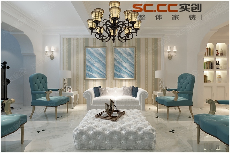 青岛红墅湾装修风格,青岛世茂意墅湾联排别墅装修