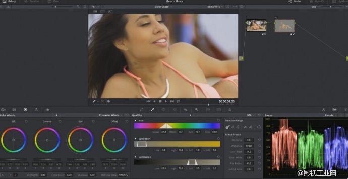 davinciresolve调色台如何使用,davinciresolve怎么调整清晰度