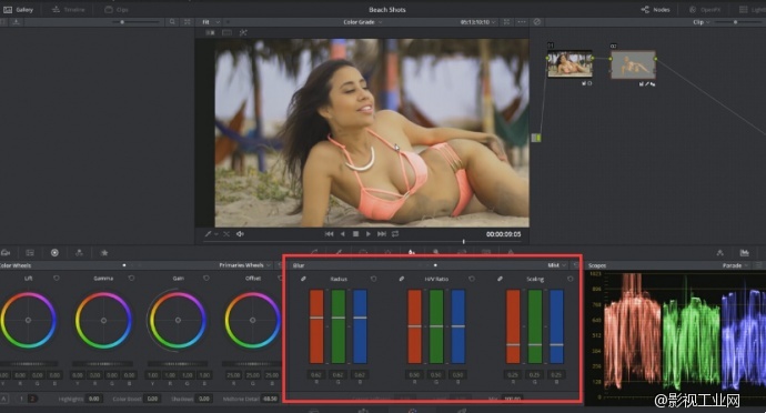 davinciresolve调色台如何使用,davinciresolve怎么调整清晰度