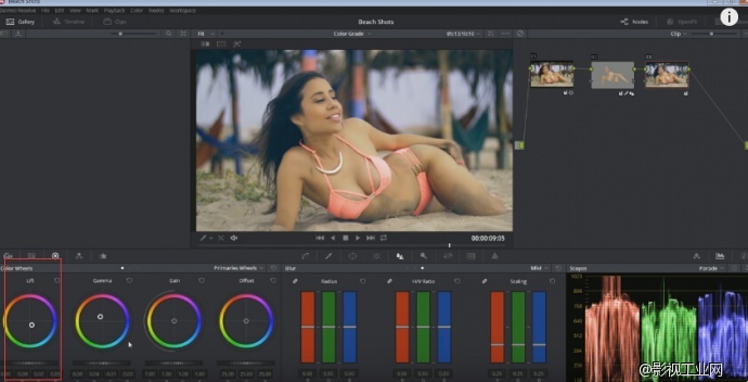 davinciresolve调色台如何使用,davinciresolve怎么调整清晰度