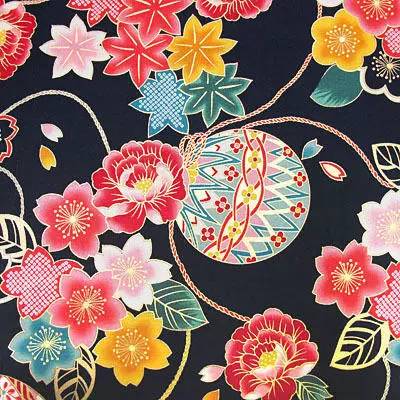 日本翩翩起舞的植物纹样