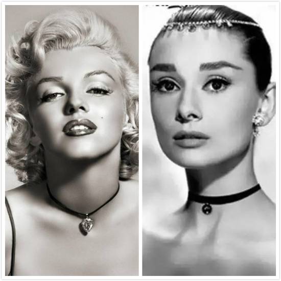 女生脖子上的choker,女孩脖子上的黑色的环