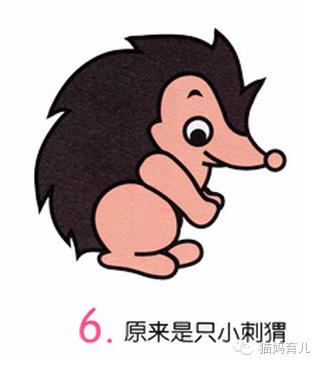 兔子与刺猬童话故事简笔画,小鸡球球和小刺猬简笔画