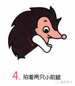 兔子与刺猬童话故事简笔画,小鸡球球和小刺猬简笔画