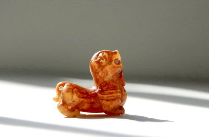 老玉雕动物造型,玉雕小动物图