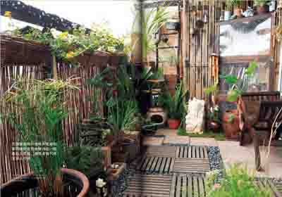 阳台花园水景微景观打造,阳台微景观