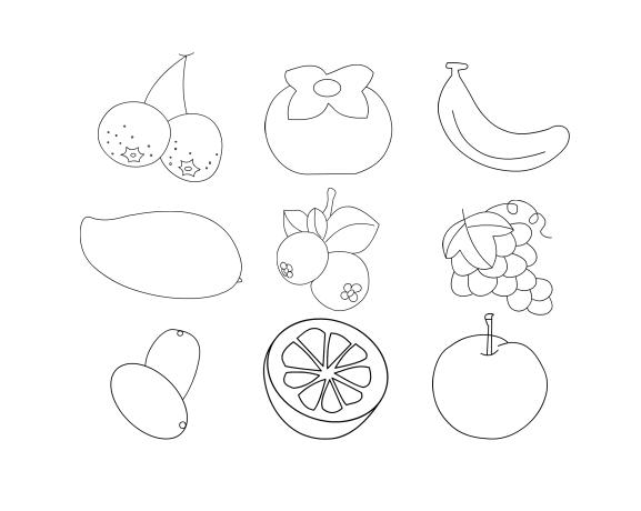 儿童简笔画大全简单入门水果,幼儿简笔画图片带颜色简单水果