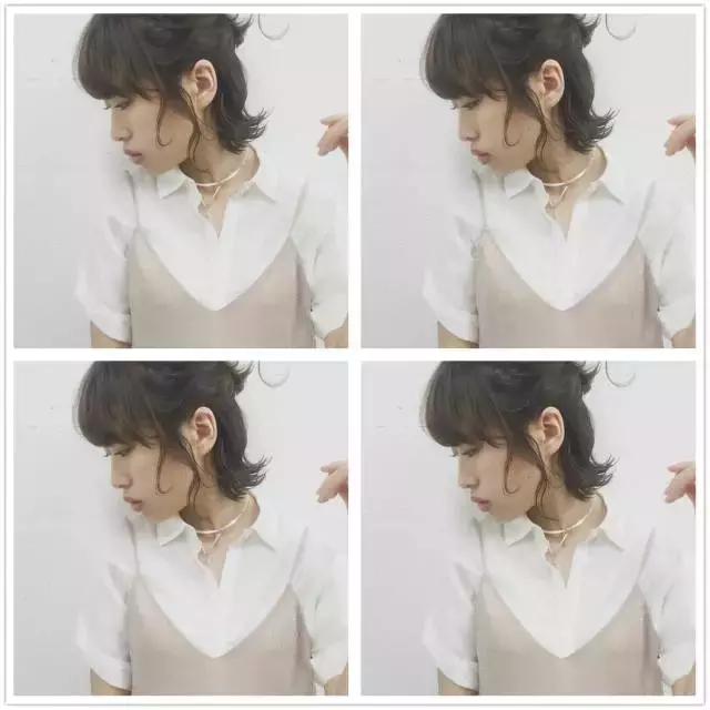 显年轻的发型扎法半扎短发,短发女孩扎古代头发怎么扎