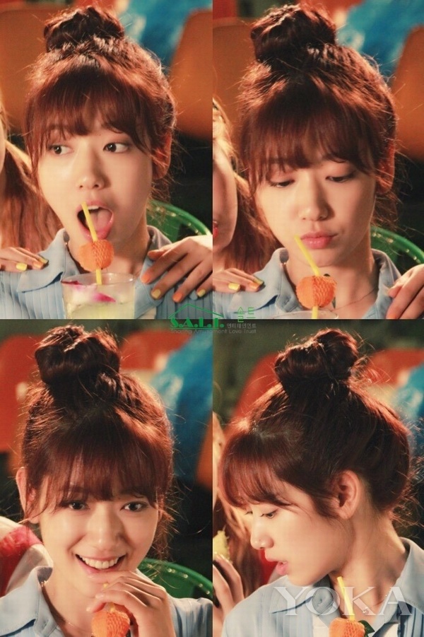 朴信惠中长内扣发型,朴信惠的短发发型