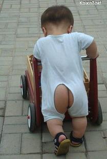 小时候你穿过开裆裤吗?