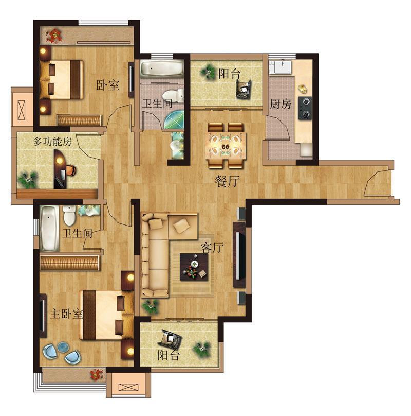 和昌都汇华府二居室,和昌都汇华府装修