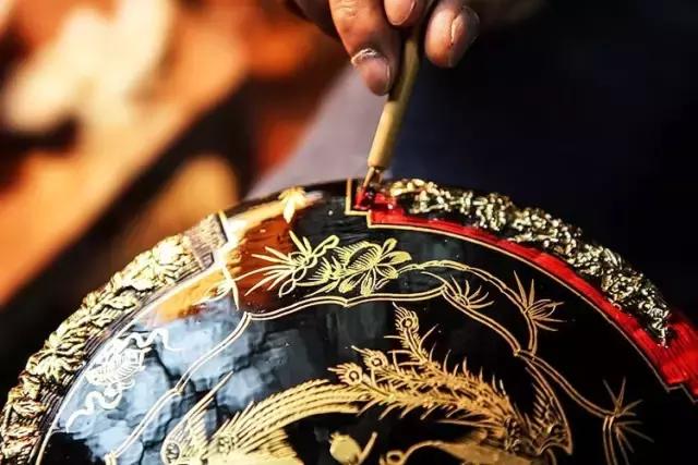 永春漆篮细节,永春漆篮和日本漆盒