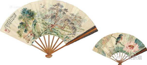 扇面作品65幅扇子拍卖价格,清代十三行檀香折扇拍卖价格