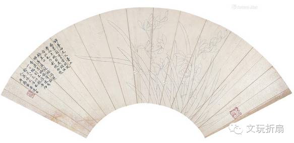 扇面作品65幅扇子拍卖价格,清代十三行檀香折扇拍卖价格