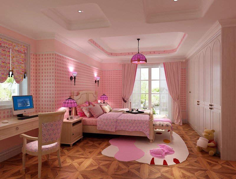 美式轻奢硬装100平,6万软装硬装90平