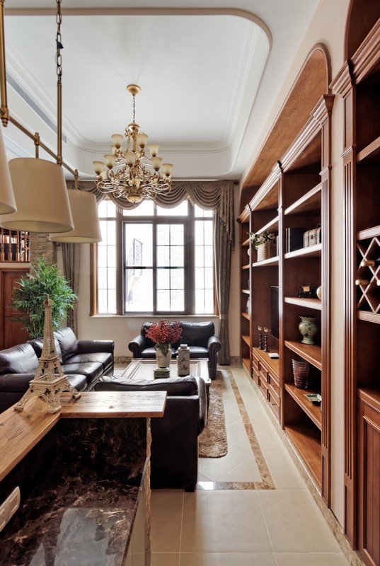 美式轻奢硬装100平,6万软装硬装90平