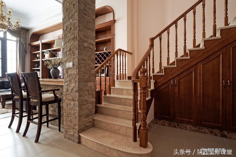 美式轻奢硬装100平,6万软装硬装90平