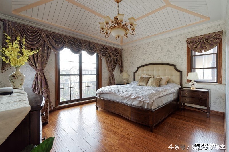 美式轻奢硬装100平,6万软装硬装90平