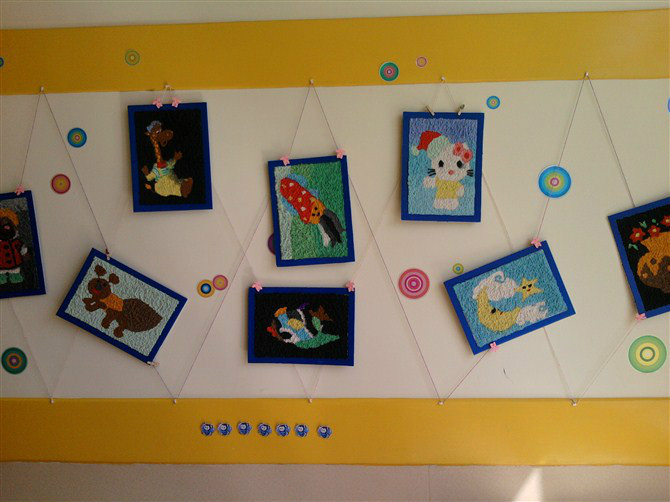 幼儿园大厅环境墙面装饰,幼儿园艺术墙面装饰效果图