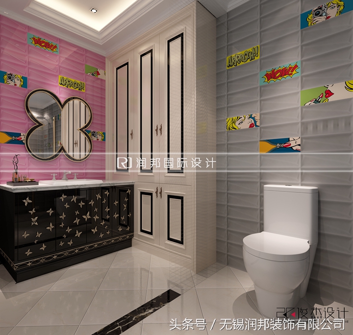 300平米美式风格一楼半豪华别墅,简约法式别墅案例