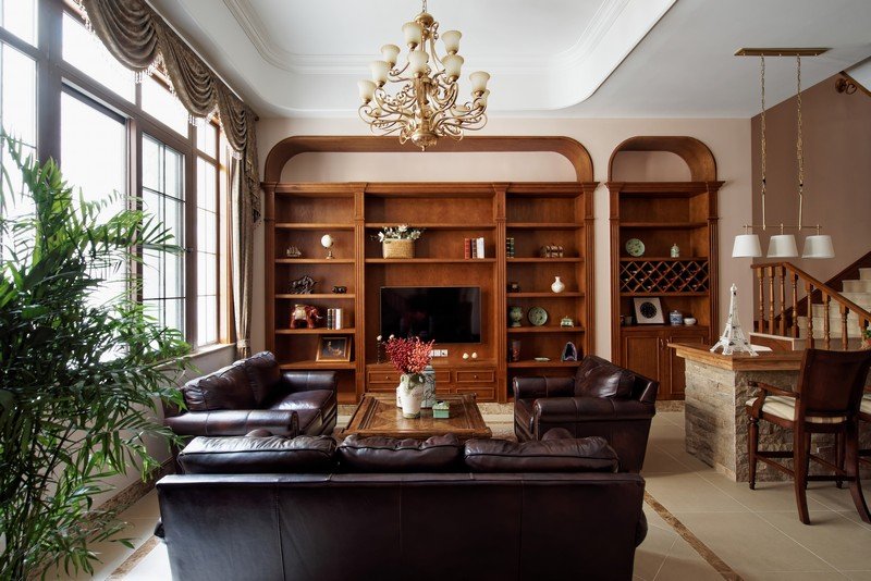 美式轻奢硬装100平,6万软装硬装90平