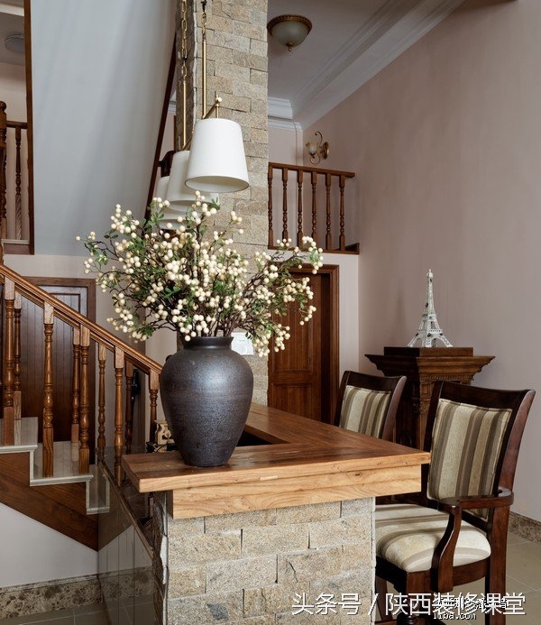 美式轻奢硬装100平,6万软装硬装90平