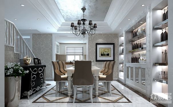 欧式风格装修酒柜效果图片大全,新中式酒柜这样做时尚大气