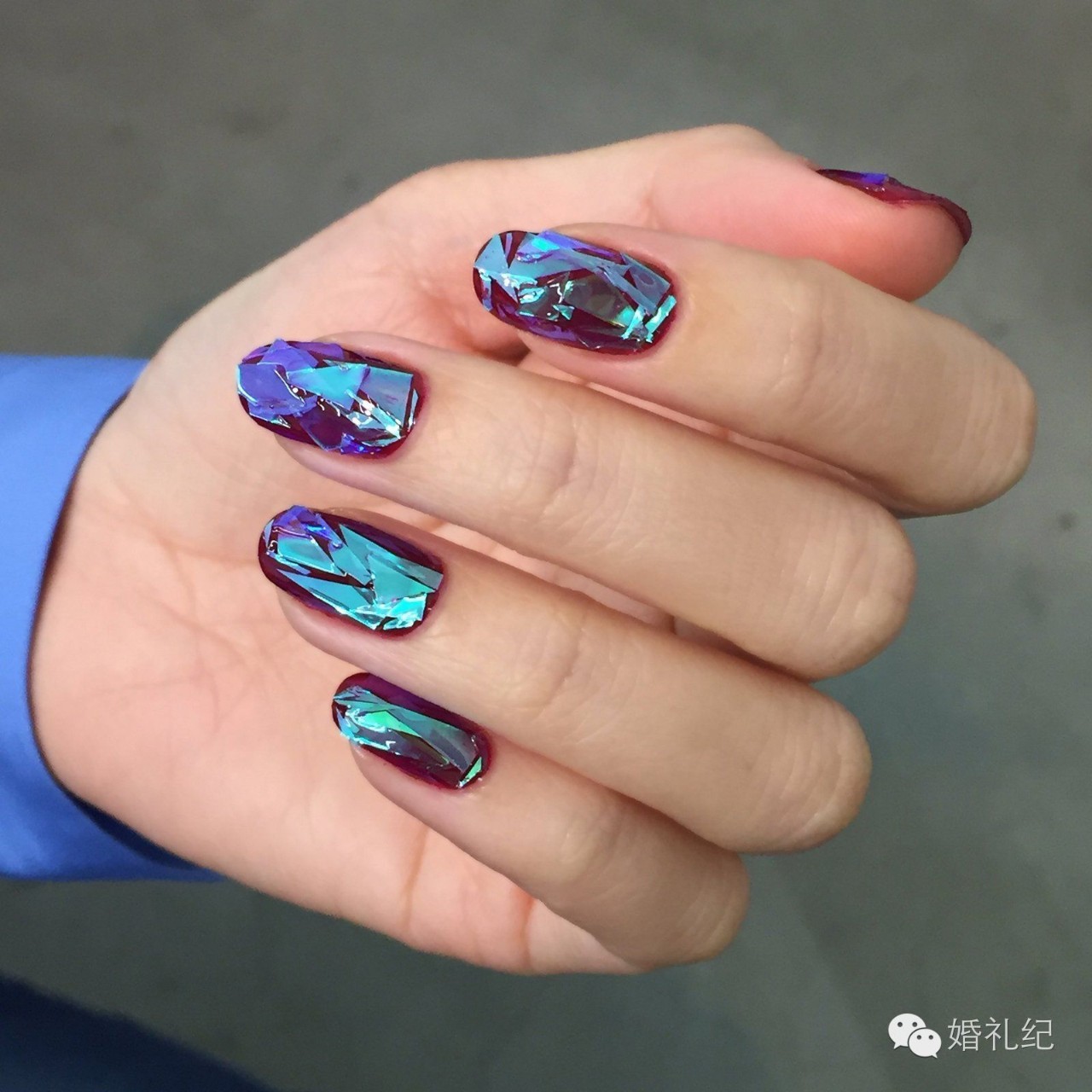 如何秀婚戒,指甲配戒指教程