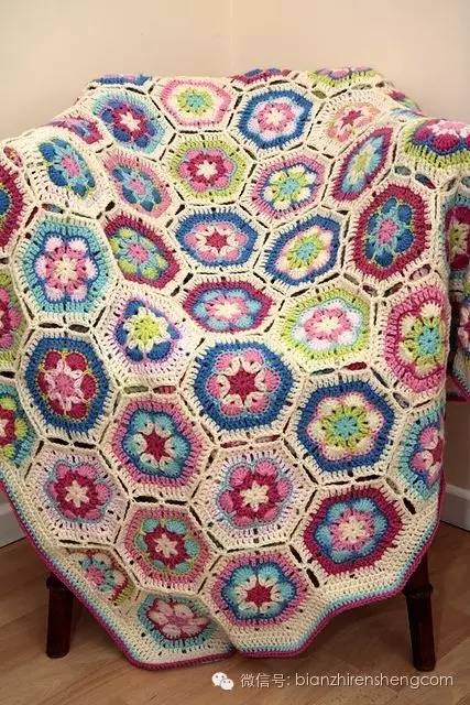 钩针拼花教程,拼花钩针图解