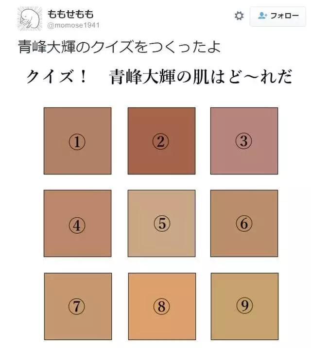 黑皮是健康的颜色！自制“二次元深色皮肤测验表”动漫躺枪