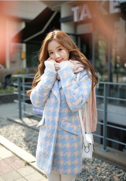 腊七腊八、冻掉下巴!寒意未减,喝碗腊八粥!千鸟格毛呢外套走起