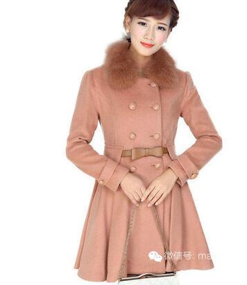 高品质复古英伦风毛呢外套女 (英伦雅痞风格毛呢中长外套)